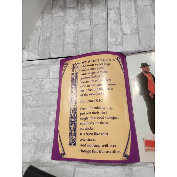 RUN DMC 1987 Tougher Leather Tour Concert Program Tour Book - Picture 2 of 9